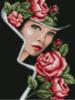 Схема вышивки «Дама с розами»