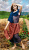 Схема вышивки «Девушка в поле»