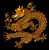 Схема вышивки «Золотой дракон »