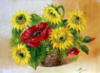 Схема вышивки «Poppies&sunflowers»