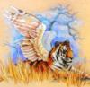 Схема вышивки «Тигриный ангел»