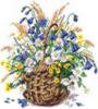 Схема вышивки «Корзина полевых цветов»