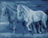 Схема вышивки «Голубые кони»