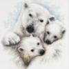 Схема вышивки «Медвежья семейка»