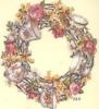 Схема вышивки &laquo;Венок с чашками&raquo;