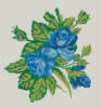 Схема вышивки «Blue roses»