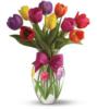 Схема вышивки «Букет разноцветных тюльпанов»