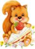 Схема вышивки &laquo;Белочка с тортиком&raquo;
