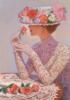 Схема вышивки &laquo;Дама в шляпке&raquo;
