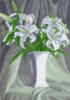 Схема вышивки «Лилии в вазе»