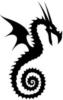 Схема вышивки «Черный дракон»