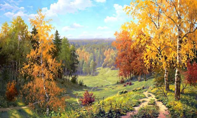, пейзаж, природа, осень, деревья