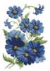 Схема вышивки &laquo;Blue flowers&raquo;