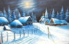 Деревня зимой: оригинал