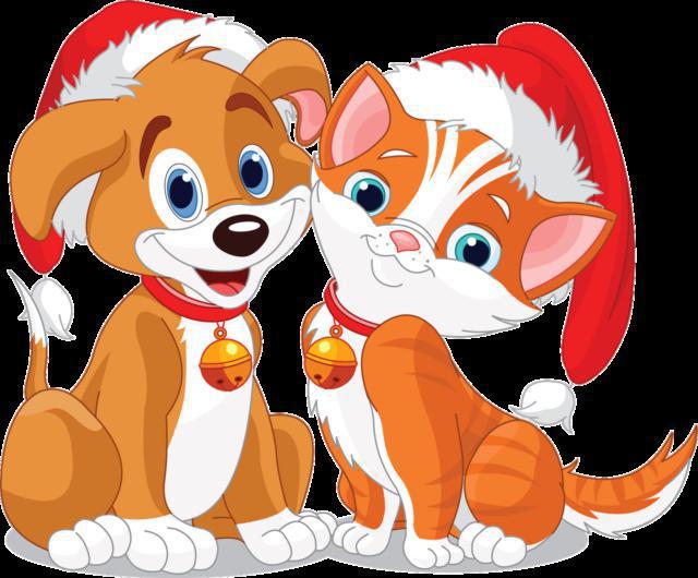 , щенок, котенок, новый год, рождество, картинки, детям, в детскую