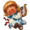 Схема вышивки &laquo;Ангел с лирой&raquo;