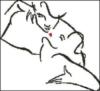 Схема вышивки «Поцелуй»