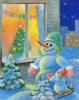 Схема вышивки &laquo;Снеговики&raquo;