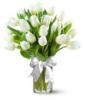 Схема вышивки «Красивые белые тюльпаны в вазе)»