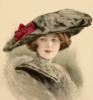 Схема вышивки «Дама в шляпе»