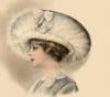 Схема вышивки «Дама в шляпе 3»