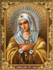 Схема вышивки «Богородица Умиление »