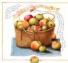 Схема вышивки «Сумка с яблоками»