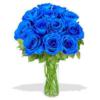Схема вышивки «Красивый букетик из синих роз))»