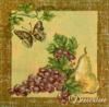 Схема вышивки «Панно "Бабочка и виноград"»
