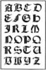 Схема вышивки «Готические буквы»