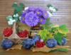 Схема вышивки «Натюрморт с фруктами и цветами»
