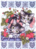 Схема вышивки «Клубничные котята»