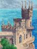 Схема вышивки «Замок над морем»