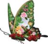 Схема вышивки «Бабочка-роза»