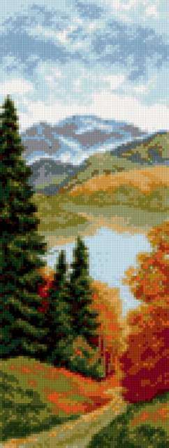 Пейзаж, горы, пейзаж, картина