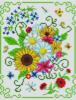 Схема вышивки «Панно "Цветы лета"»