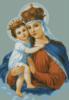 Схема вышивки «Святая Дева с младенцем»