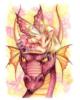 Схема вышивки «Фея на розовом драконе»