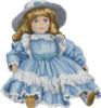 Схема вышивки «Кукла в голубом платье»