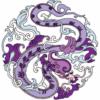 Схема вышивки «Подушка дракон»