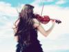 Схема вышивки «Девушка играет на скрипке»