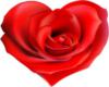 Схема вышивки «Роза-сердце»