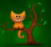 Котик на дереве: оригинал