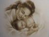 Схема вышивки «Мать и ребенок»