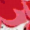 Подушка "Красный цветок": предпросмотр