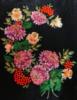 Схема вышивки «Цветы и ягоды на чёрном»