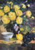 Схема вышивки «Желтые розы с черным виноградом»