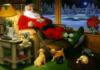 Схема вышивки «Санта-Клаус отдыхает...»