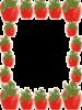Схема вышивки &laquo;Клубничная рамочка&raquo;