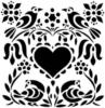 Схема вышивки «Подушка"Сердце"»
